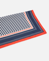 Foulard quadrato a righe strette -  | Pinko