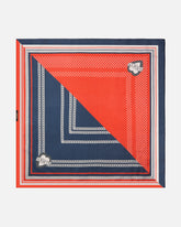 Foulard in twill con stampa marinière -  | Pinko