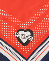 Foulard in twill con stampa marinière -  | Pinko