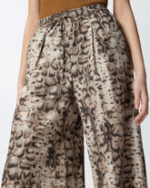 Pantaloni ampi con stampa snake -  | Pinko