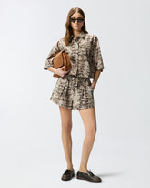 Shorts with floral motif -  | Pinko