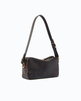 Borsa bauletto a tracolla mini in pelle cloud - Rosso Scuro | Pinko