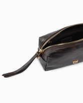 Borsa bauletto a tracolla mini in pelle cloud - Rosso Scuro | Pinko