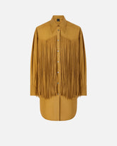 Abito corto chemisier con frange -  | Pinko