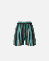 Short en coton à rayures façon coups de pinceau -  | Pinko