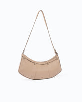 Pocket Body Bag medium shoulder bag in new biker leather with pockets - Beige | Pinko