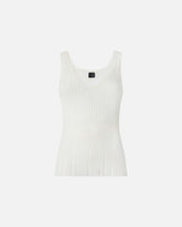 Top canotta a costine con logo -  | Pinko
