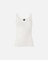 Geripptes Tanktop mit Logo -  | Pinko