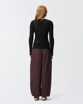 Maglia serafino leggera in cotone a costine -  | Pinko