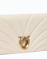Pochette à bandoulière Love Bag Click Horizontal moyenne en cuir nappa matelassé -  | Pinko