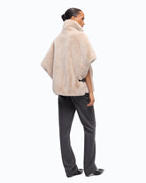 Faux fur cape -  | Pinko
