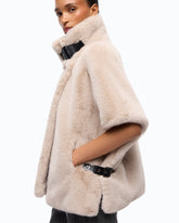 Faux fur cape -  | Pinko
