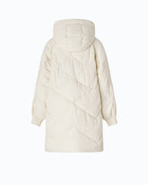 Long quilted down jacket with hood -  | Pinko