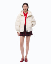 Blouson oversize à capuche - Jaune | Pinko