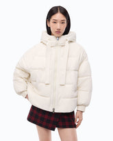 Blouson oversize à capuche - Jaune | Pinko