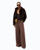 Giubbino cropped effetto pelliccia -  | Pinko