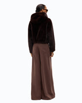 Giubbino cropped effetto pelliccia -  | Pinko