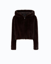 Giubbino cropped effetto pelliccia -  | Pinko