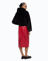 Faux fur cropped jacket -  | Pinko