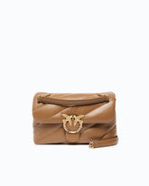 Bolso bandolera mediano Love Bag Puff de napa acolchada con hebilla tipo joya -  | Pinko