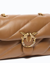 Bolso bandolera mediano Love Bag Puff de napa acolchada con hebilla tipo joya -  | Pinko