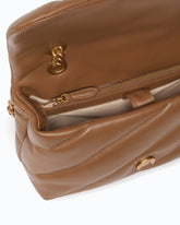 Bolso bandolera mediano Love Bag Puff de napa acolchada con hebilla tipo joya -  | Pinko