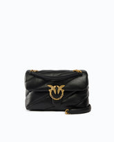 Bolso bandolera mediano Love Bag Puff de napa acolchada con hebilla tipo joya -  | Pinko