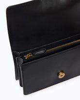 Sac à bandoulière Mini Love Bag One en cuir avec boucle bijou - Noir | Pinko