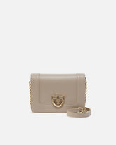 PINKO Galleria Love Bag Click small crossbody bag in leather with engraved buckle -  | Pinko