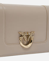 PINKO Galleria Love Bag Click small crossbody bag in leather with engraved buckle -  | Pinko