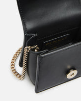 PINKO Galleria Micro Love Bag One Top Handle handbag in leather with jewel buckle -  | Pinko