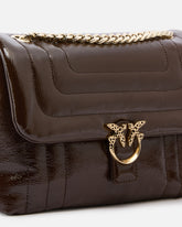 PINKO Galleria Love Bag Puff medium crossbody bag in quilted leather with engraved buckle -  | Pinko