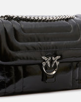 PINKO Galleria Love Bag Puff medium crossbody bag in quilted leather with engraved buckle -  | Pinko