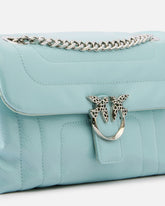 PINKO Galleria Love Bag Puff small crossbody bag in quilted leather with engraved buckle -  | Pinko