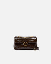 PINKO Galleria Love Bag Puff small crossbody bag in quilted leather with engraved buckle -  | Pinko
