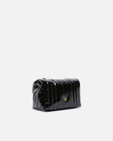 PINKO Galleria Love Bag Puff small crossbody bag in quilted leather with engraved buckle -  | Pinko