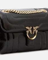 PINKO Galleria Love Bag Puff small crossbody bag in quilted leather with engraved buckle -  | Pinko