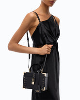 PINKO Galleria small crossbody vanity bag in leather with studs -  | Pinko