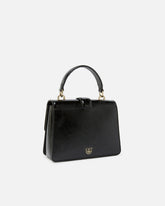 PINKO Galleria Love Bag Top Handle Light small handbag in leather with jewel buckle -  | Pinko