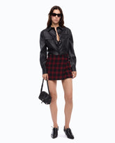 Nappa leather-effect coated shirt -  | Pinko
