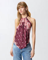 Top copricostume con laccetti e stampa bandana -  | Pinko