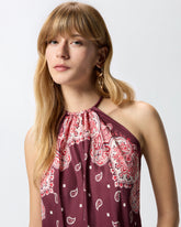 Top copricostume con laccetti e stampa bandana -  | Pinko