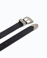 Cintura texana in pelle con tasche portaoggetti 3 cm -  | Pinko