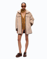 Caban façon shearling à col montant -  | Pinko