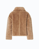 Shearling-effect pea coat -  | Pinko