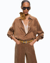 Camicia in twill mano pesca