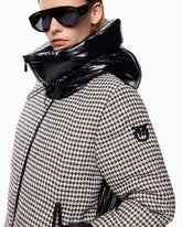 Tweed and nylon down jacket -  | Pinko