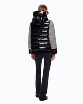 Tweed and nylon down jacket -  | Pinko