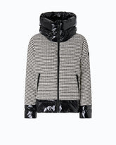 Tweed and nylon down jacket -  | Pinko