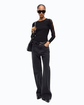 Pull côtelé léger avec détails transparents -  | Pinko
